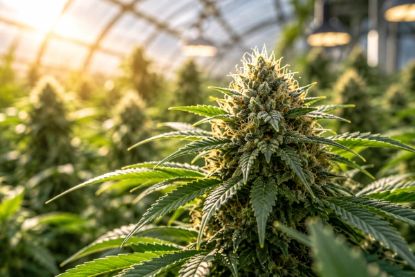 Fleur de CBD bio cultivée sous serre